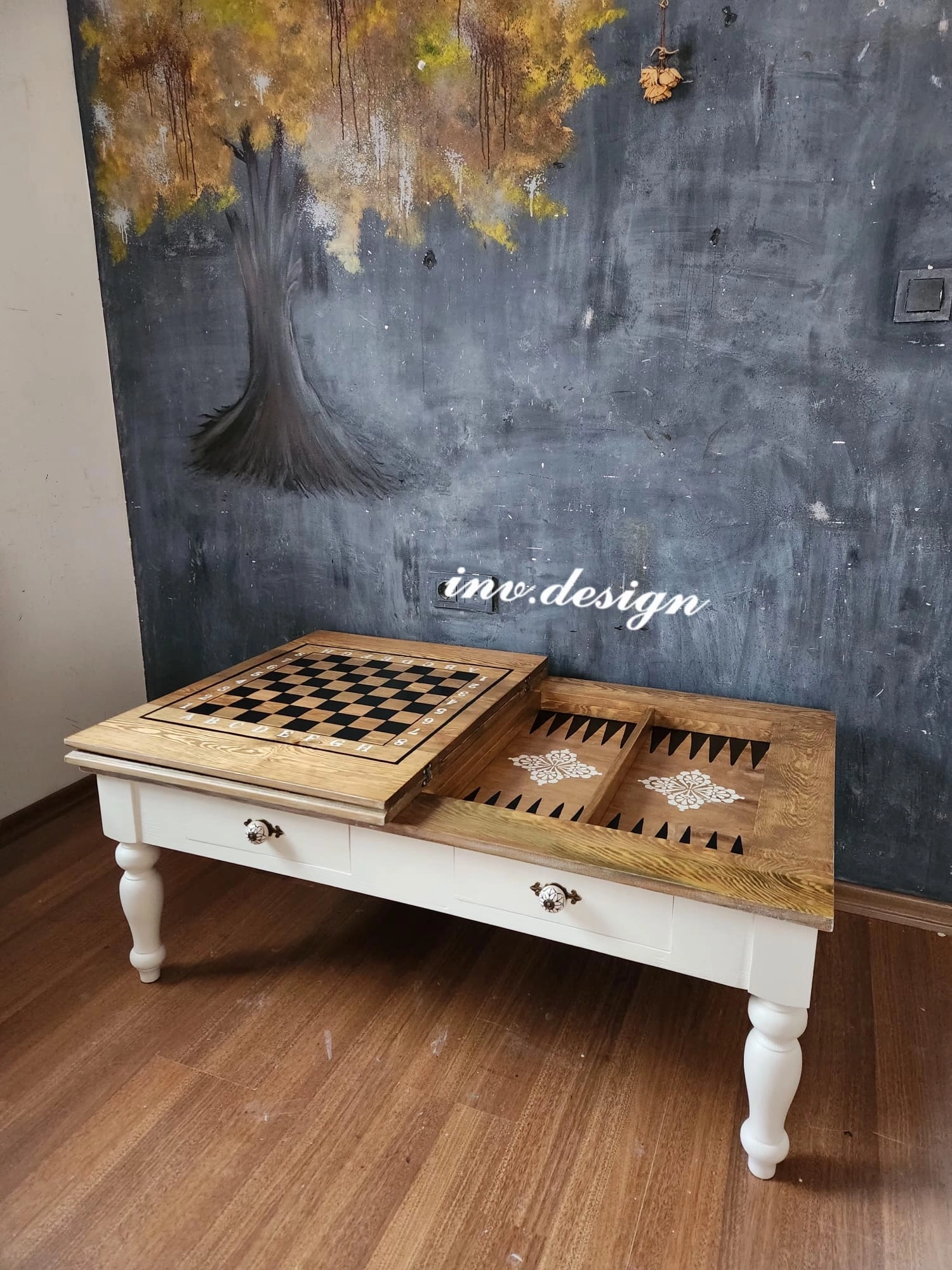 Dünya Haritası Detaylı Tavla Satranç Orta Sehpa